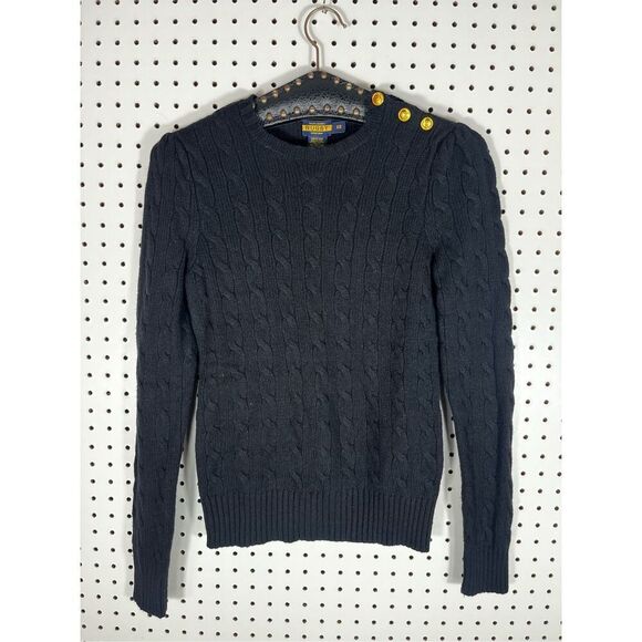 Ralph Lauren Sweaters - Ralph Lauren Rugby ribbon cable sweater size xs